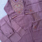 Embroidered Yoke Chanderi Kurta Palazzo Set