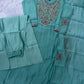 Embroidered Yoke Chanderi Kurta Palazzo Set