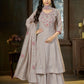 Embroidered Yoke Chanderi Kurta Palazzo Set
