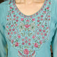 Embroidered Yoke Chanderi Kurta Palazzo Set