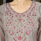 Embroidered Yoke Chanderi Kurta Palazzo Set