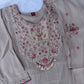 Embroidered Yoke Chanderi Kurta Palazzo Set