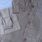 Embroidered Yoke Chanderi Kurta Palazzo Set