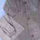 Embroidered Yoke Chanderi Kurta Palazzo Set
