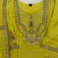 Hand Work Yoke Chanderi Kurta Palazzo Set