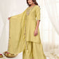 Hand Work Yoke Chanderi Kurta Palazzo Set