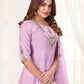Hand Work Yoke Chanderi Kurta Palazzo Set