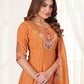 Hand Work Yoke Chanderi Kurta Palazzo Set