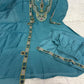 Hand Work Yoke Chanderi Kurta Palazzo Set