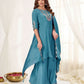 Hand Work Yoke Chanderi Kurta Palazzo Set