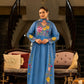 Rose Embroidered Chanderi Anarkali Set