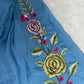 Rose Embroidered Chanderi Anarkali Set