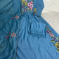 Rose Embroidered Chanderi Anarkali Set