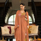 Rose Embroidered Chanderi Anarkali Set