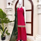 Pink Bandhani Halter Kurta Farshi Set