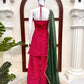 Pink Bandhani Halter Kurta Farshi Set