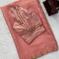 Shimmer Silk Saree with Scalloped Hand Work