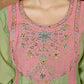 Colour Block Chanderi Anarkali Palazzo Set