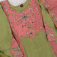 Colour Block Chanderi Anarkali Palazzo Set