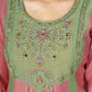 Colour Block Chanderi Anarkali Palazzo Set