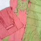 Colour Block Chanderi Anarkali Palazzo Set