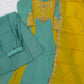 Colour Block Chanderi Anarkali Palazzo Set
