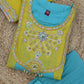 Colour Block Chanderi Anarkali Palazzo Set