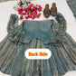 Teal Shimmer Silk Angrakha Anarkali Palazzo Set