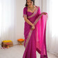 Elegant Embroidered Designer Saree for Festive and Evening Occasions