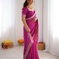 Elegant Embroidered Designer Saree for Festive and Evening Occasions