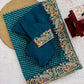 Elegant Embroidered Designer Saree for Festive and Evening Occasions