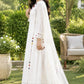 White Chanderi Kurta Set with Hand Work