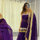 Purple Original Mirror Work Lehenga Choli Set