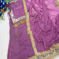 Purple Original Mirror Work Lehenga Choli Set