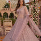Dusty Pink Sequin Georgette Lehenga Set