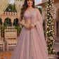 Dusty Pink Sequin Georgette Lehenga Set