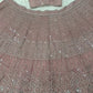 Dusty Pink Sequin Georgette Lehenga Set