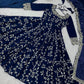 Embroidered Faux Georgette Anarkali Gown Set with Dupatta