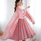Embroidered Crunchy Silk Anarkali Gown Set with Dupatta