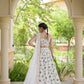 Ivory Embroidered Georgette Lehenga Choli