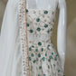 Ivory Embroidered Georgette Lehenga Choli