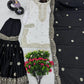 Designer Heavy Chinon Embroidered Sharara Set