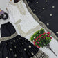 Designer Heavy Chinon Embroidered Sharara Set
