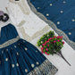 Designer Heavy Chinon Embroidered Sharara Set
