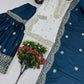 Designer Heavy Chinon Embroidered Sharara Set