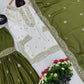 Designer Heavy Chinon Embroidered Sharara Set