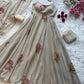 Handpainted Georgette Anarkali Suit Set for Festive and Elegant Wear