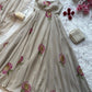 Handpainted Georgette Anarkali Suit Set for Festive and Elegant Wear