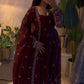 Shimmer Silk Sequin Anarkali with Pant Set
