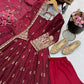 Shimmer Silk Sequin Anarkali with Pant Set
